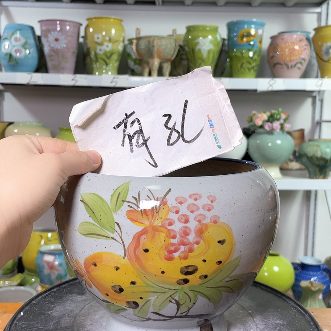 景德镇陶瓷花盆花器暇258