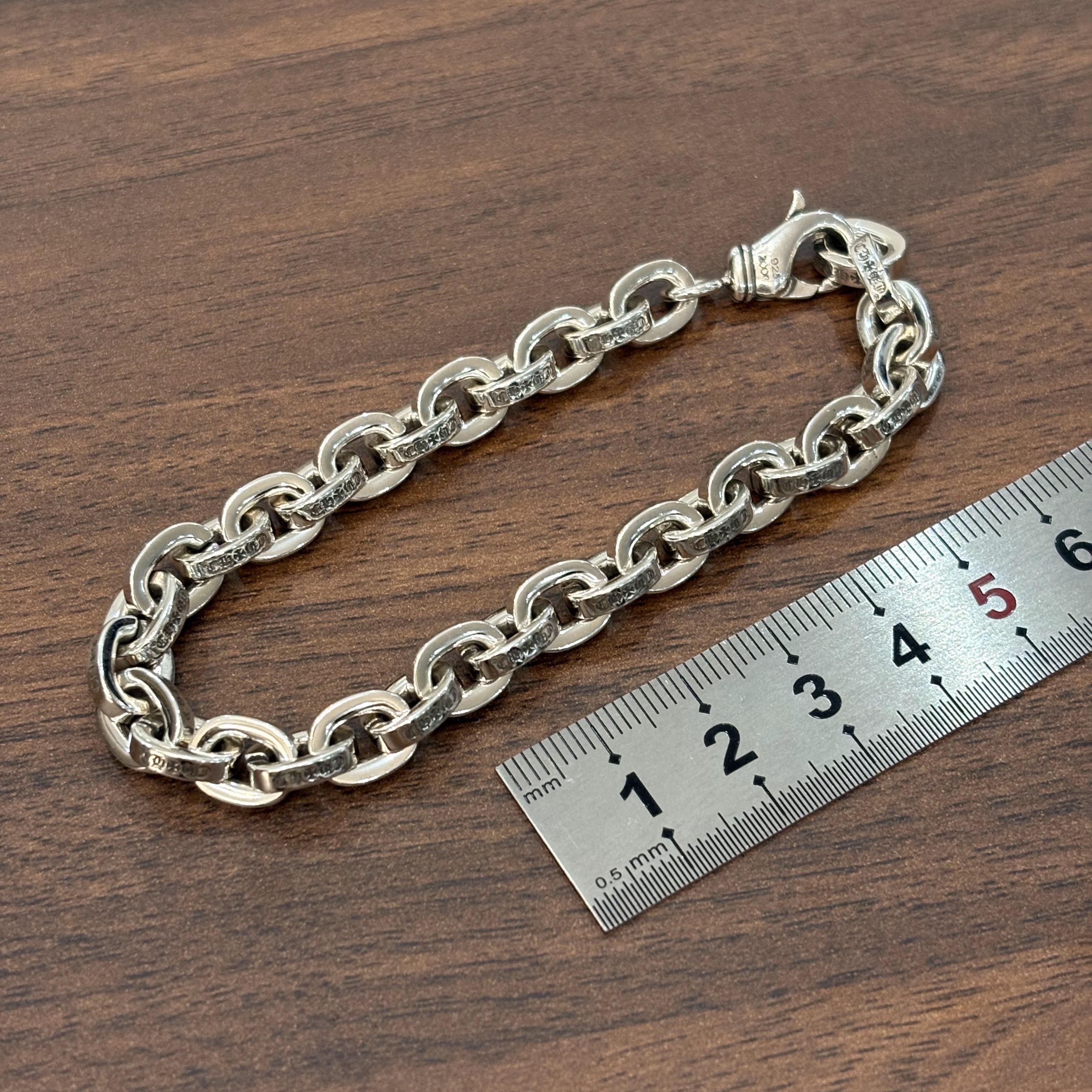 925银手链 卷轴字母手链做旧不掉色可定制手围