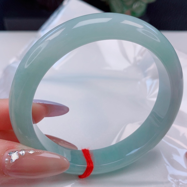 翡翠未镶嵌手镯55圈