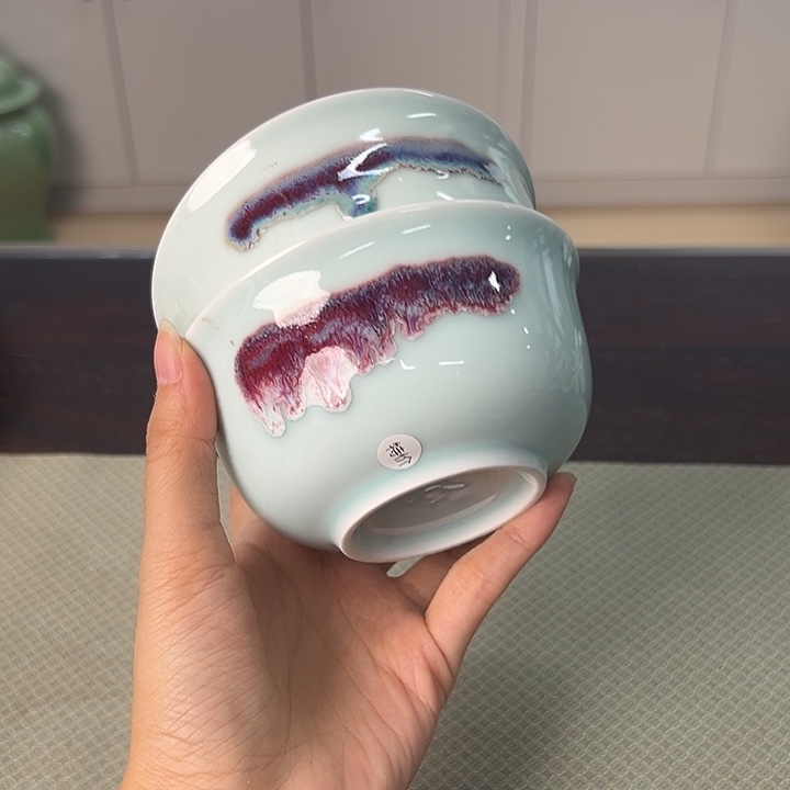 龙泉云间青瓷小米茶器