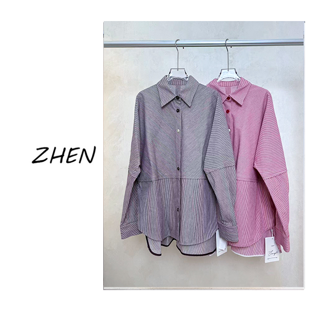 【ZHEN】25K01391 2025新款时尚气质休闲百搭衬衫上衣女