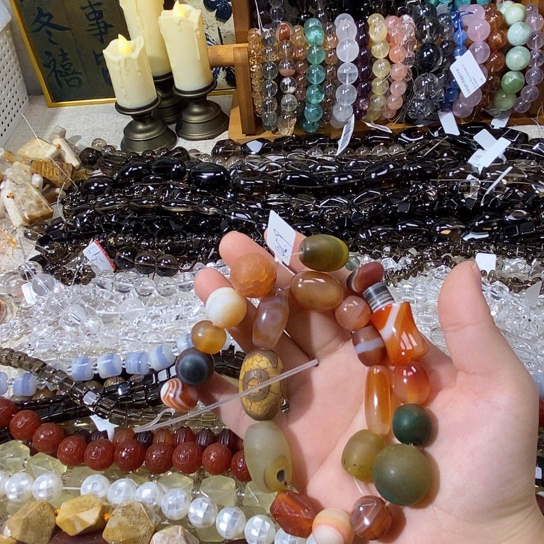 玛瑙/玉髓散珠老玛瑙