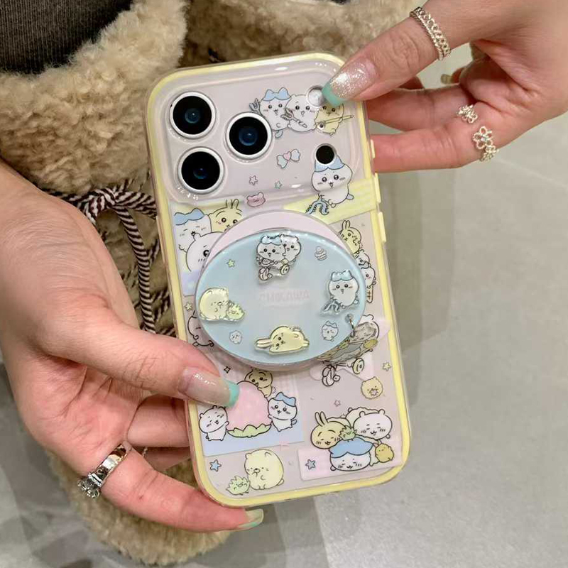 角落生物吉伊卡哇二合一手机壳适用苹果17promax磁吸支架16p15p14