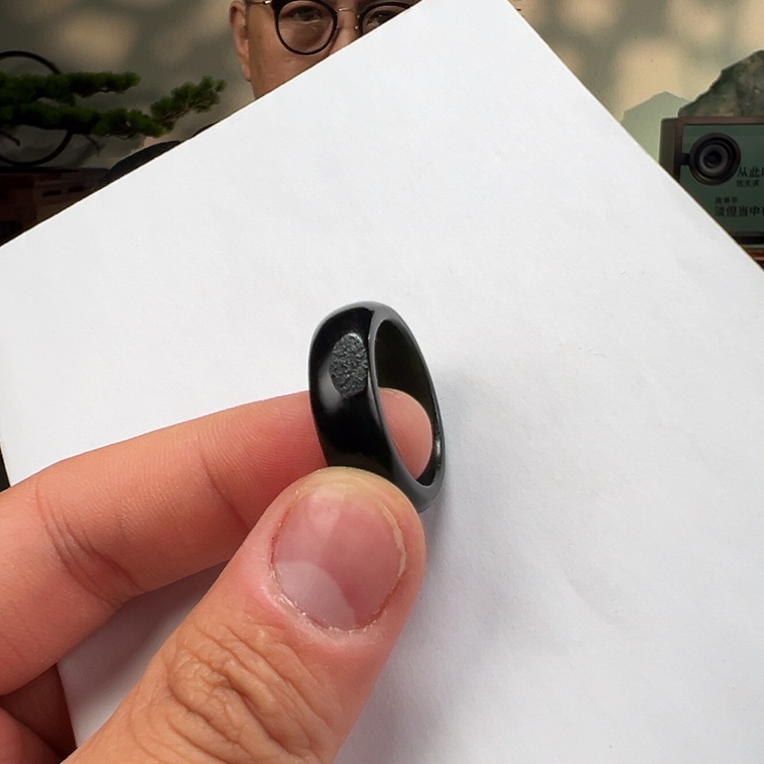 和田玉未镶嵌手串内径19-21mm黑青