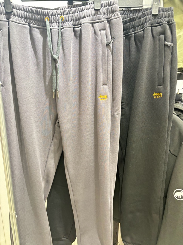 男士加绒保暖卫裤