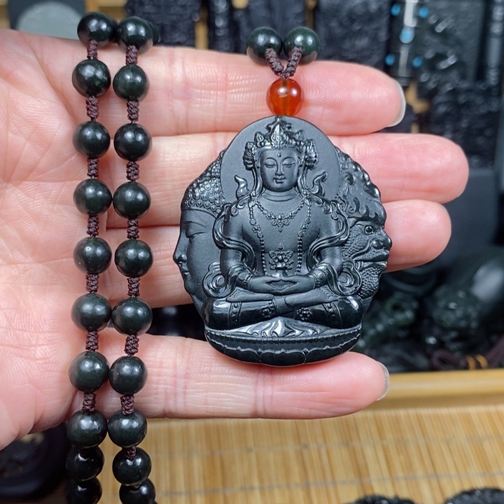 和田玉（青玉）颈饰未镶嵌