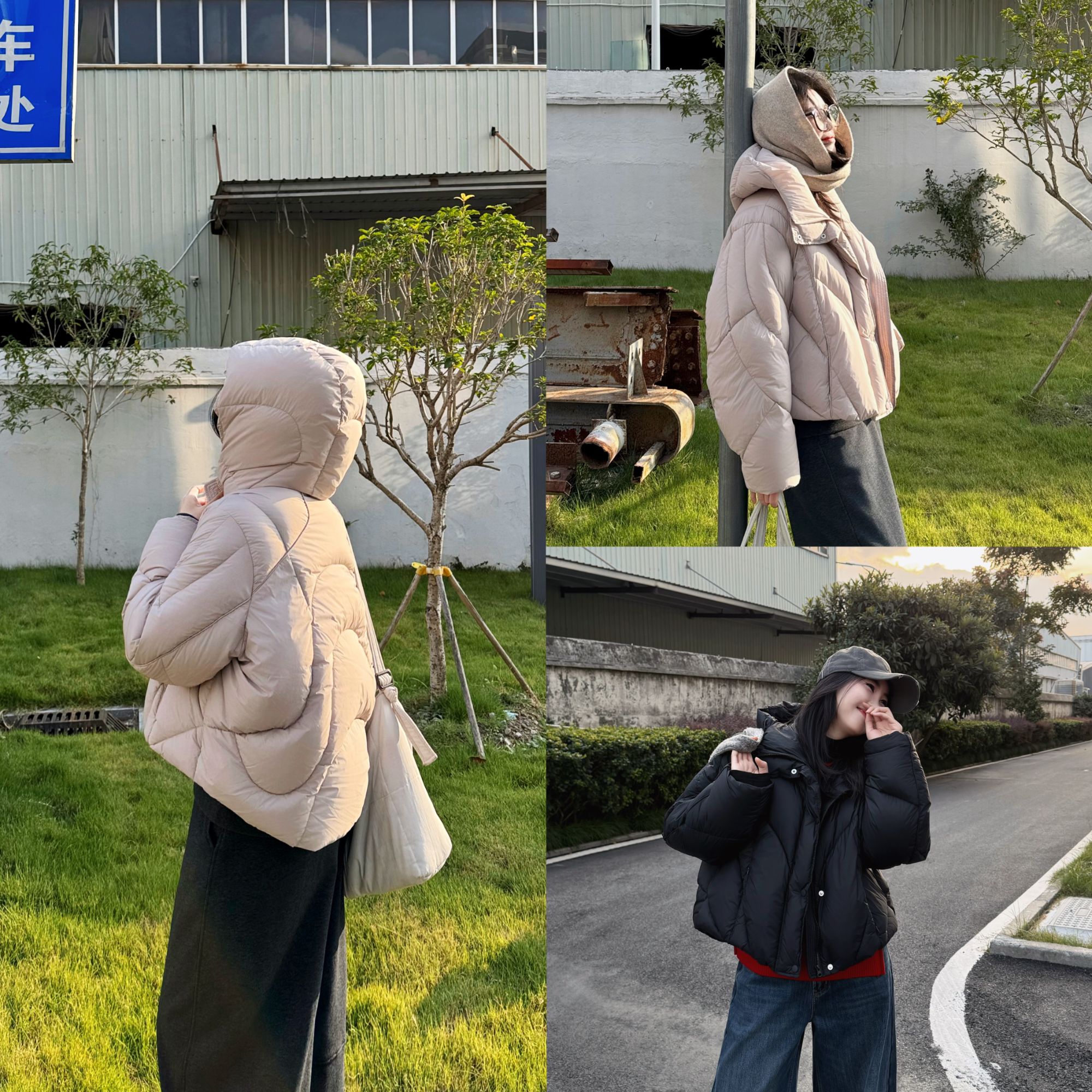 【小欧包】冬季时尚气质百搭小众设计舒适保暖羽绒服-J25423301