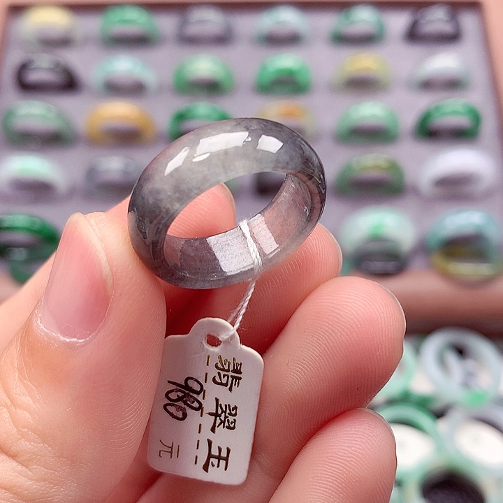 翡翠戒指未镶嵌14-15号