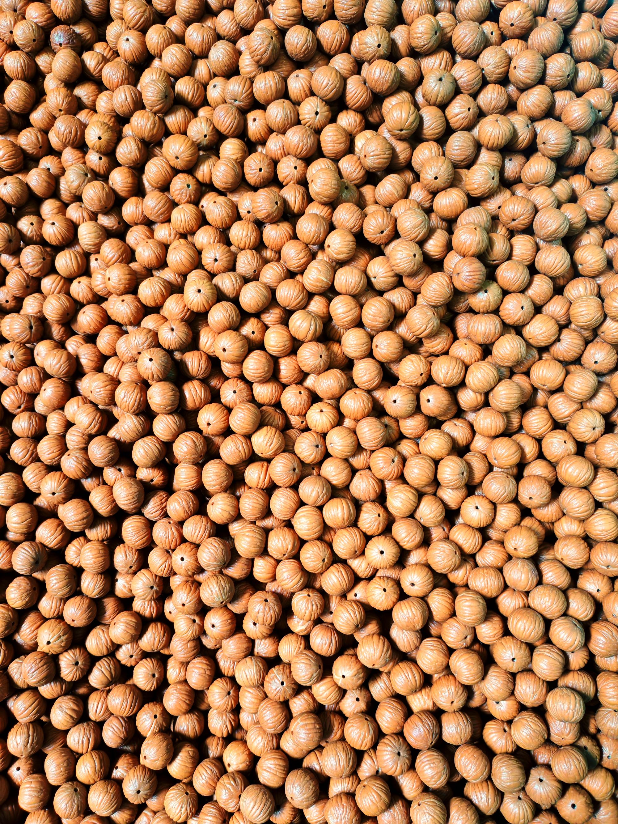 12mm精品原皮原色精抛光精打底无打药 猴头土豪散籽