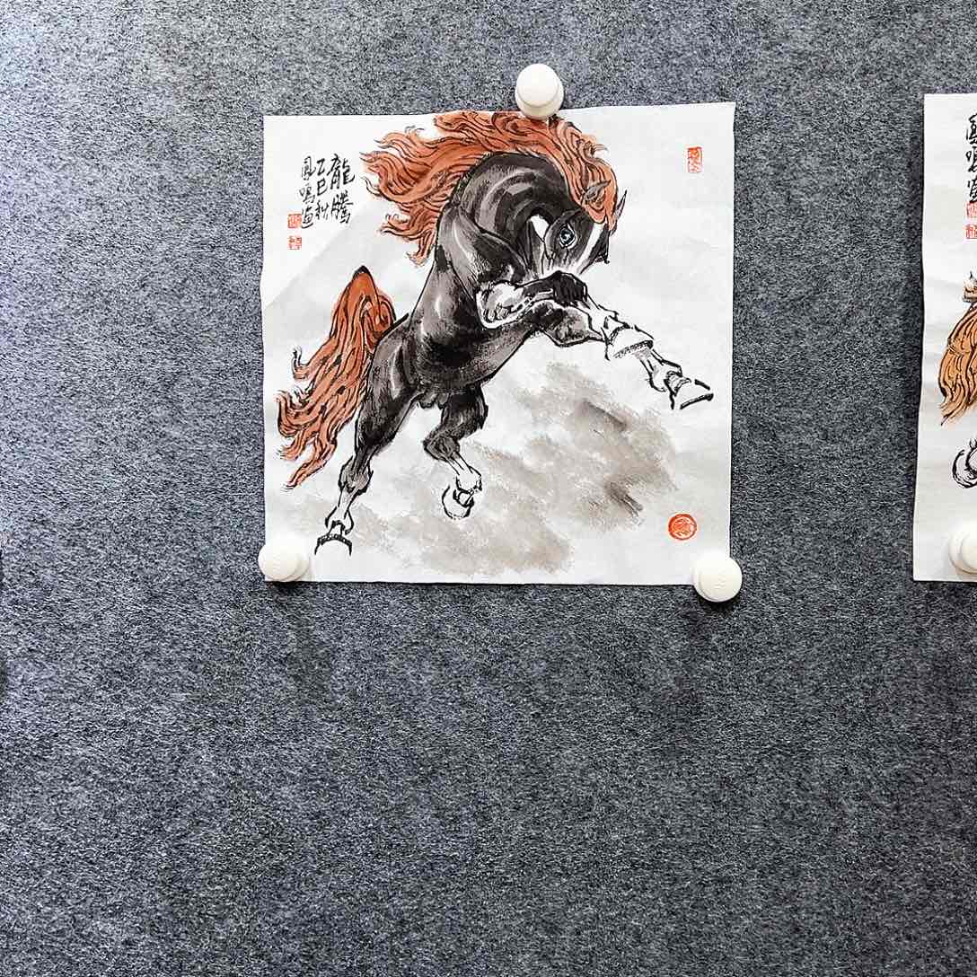 国画知鱼之乐纯手绘