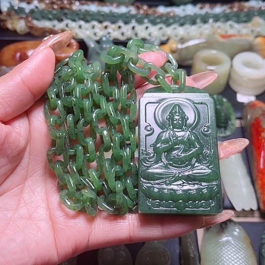 【闪购商品】和田玉吊坠(不含链)未镶嵌行****先