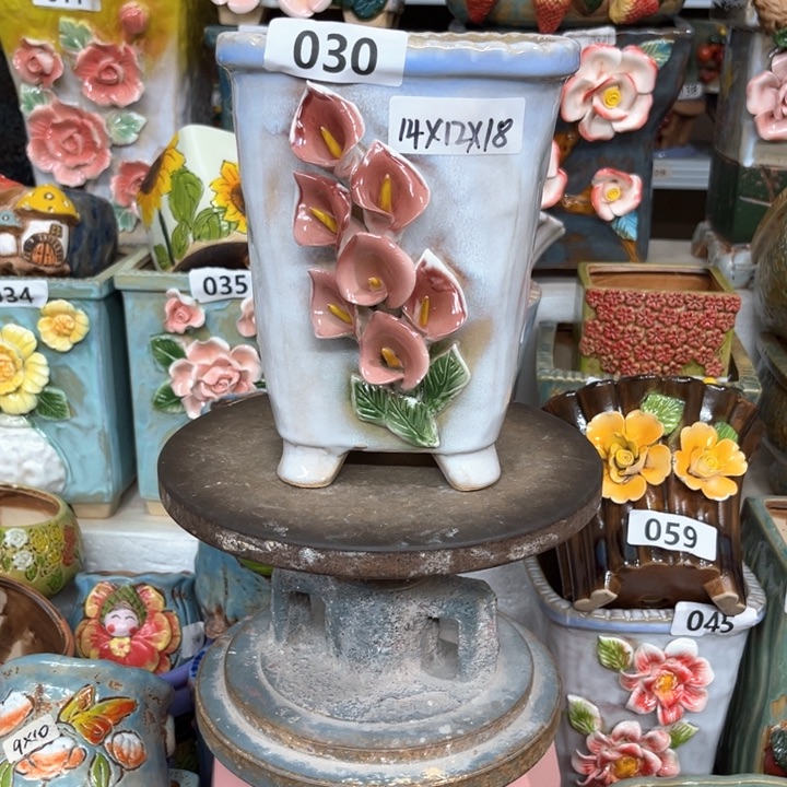 紫砂花盆粗陶材质多肉花盆