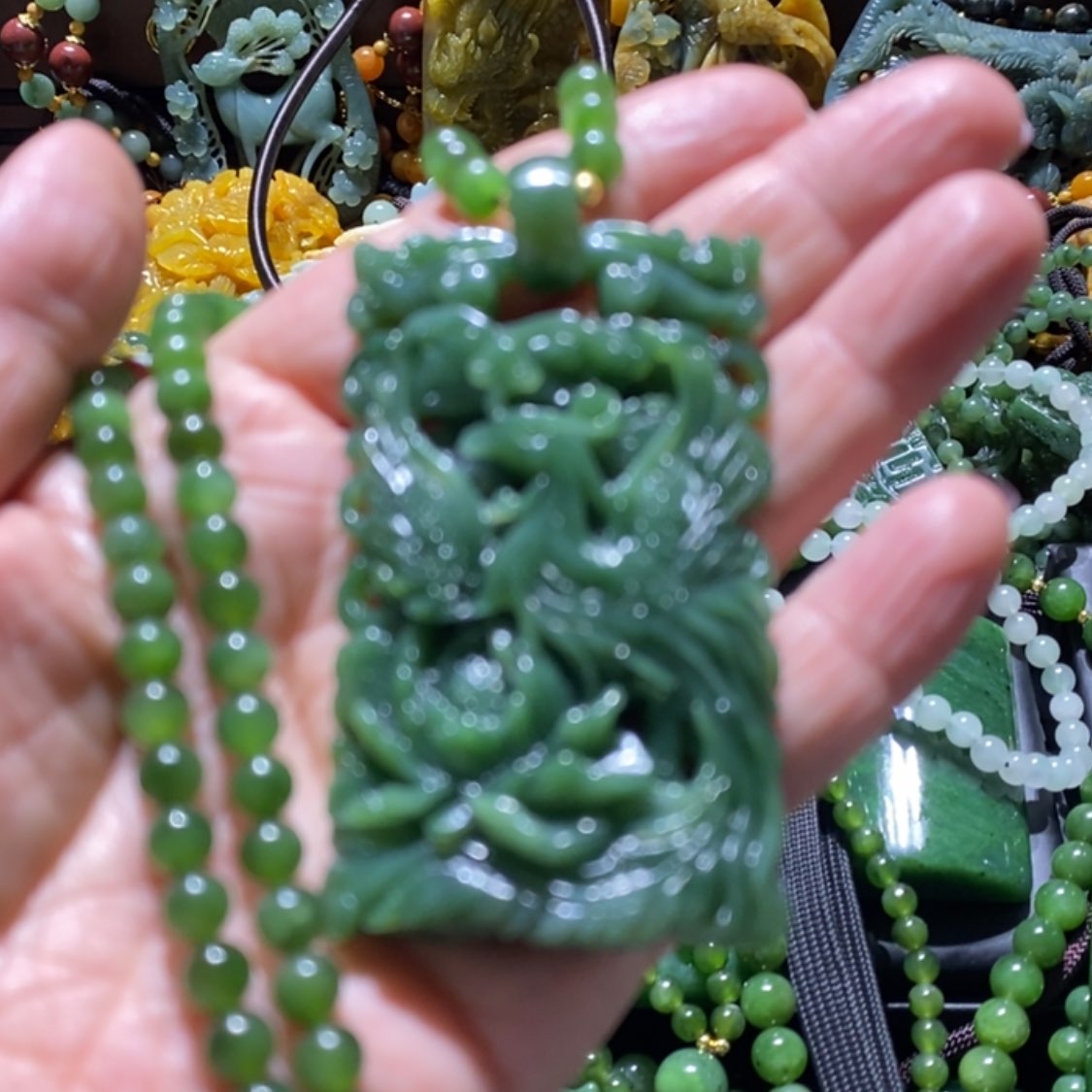 【闪购商品】和田玉毛衣链未镶嵌