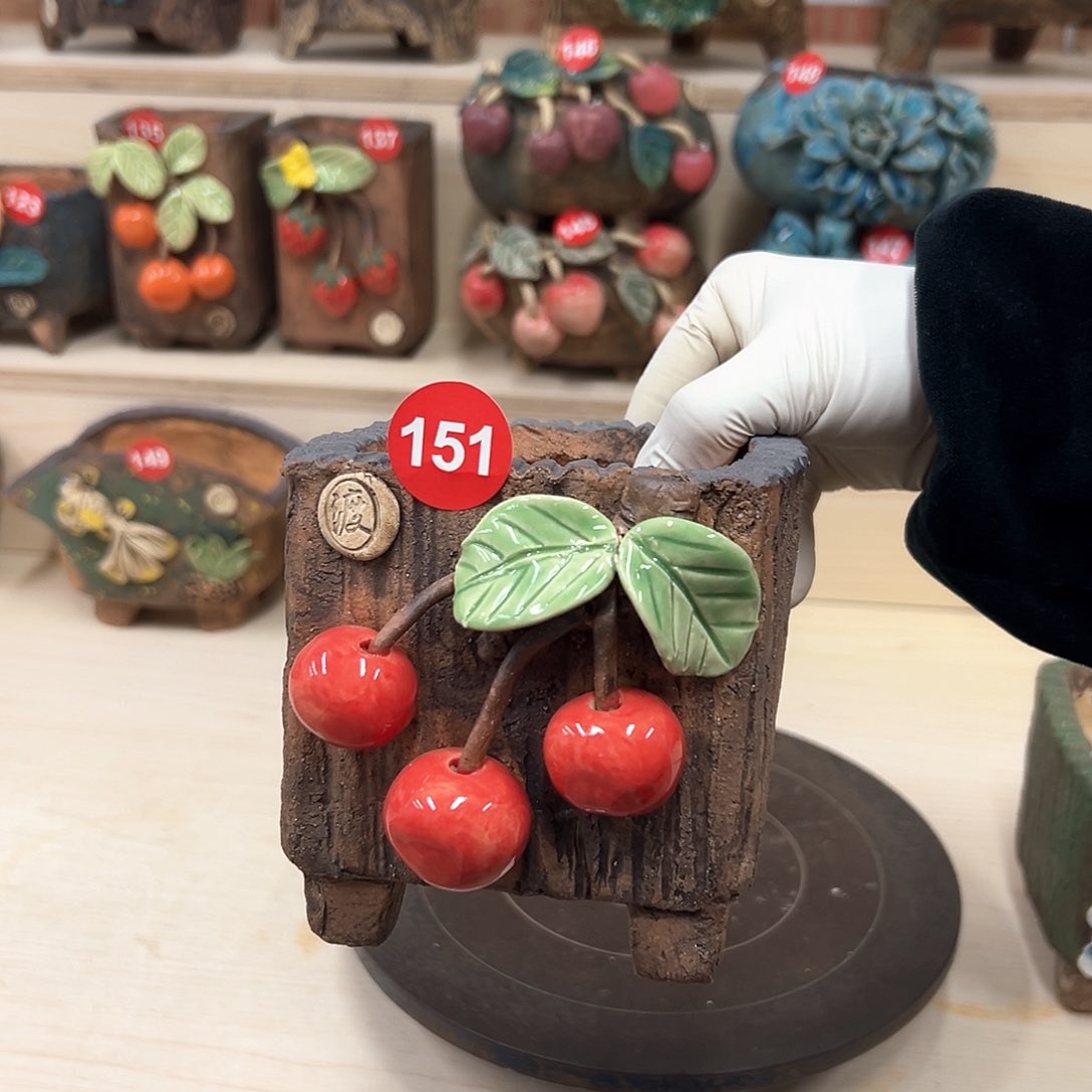 紫砂花盆151号内囗9外高12