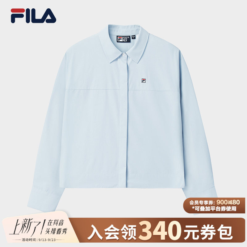 Fila/斐乐秋冬户外休闲时尚运动梭织长袖衬衫F11W548406F