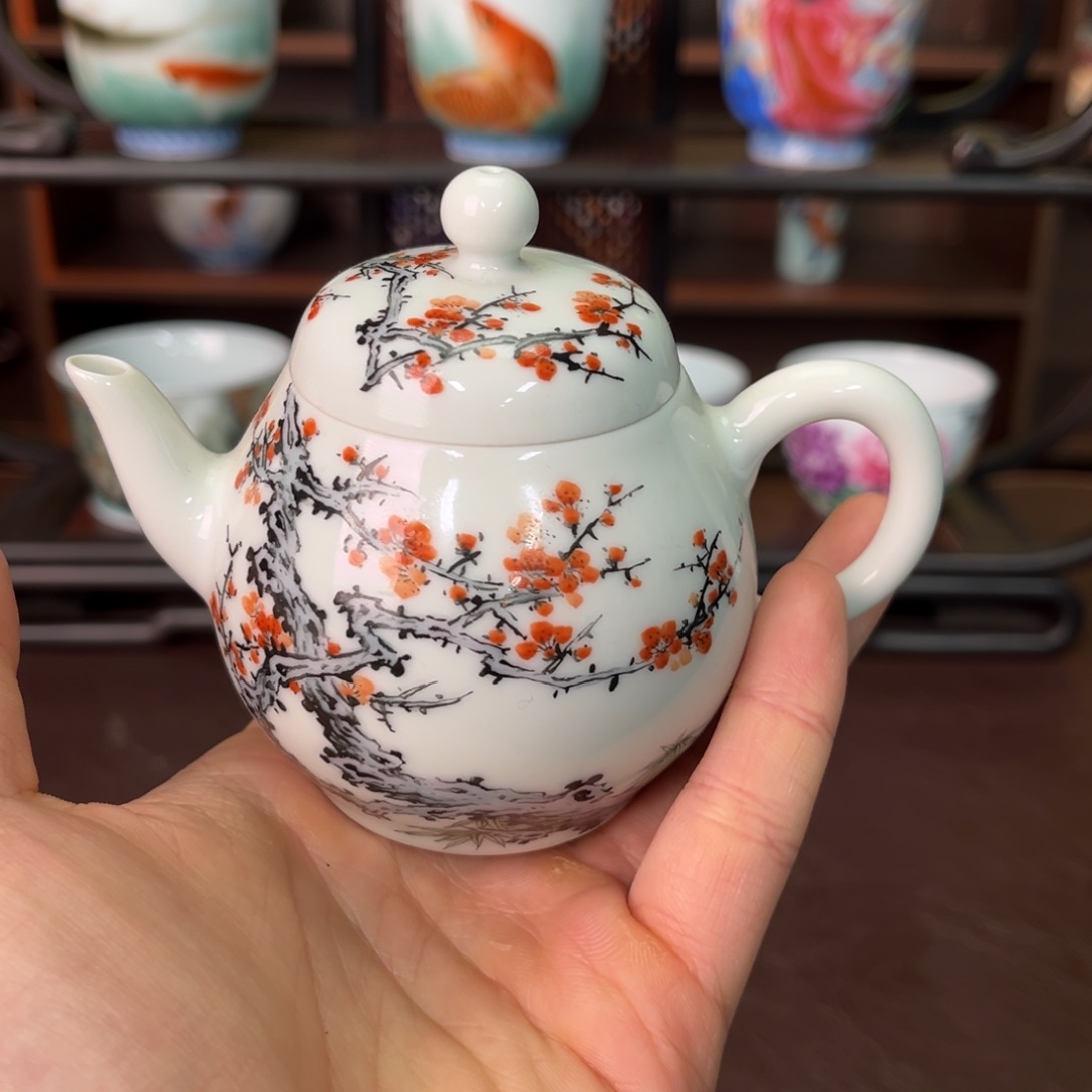 杯子陶景德镇陶东方陶瓷杯子壶盖碗