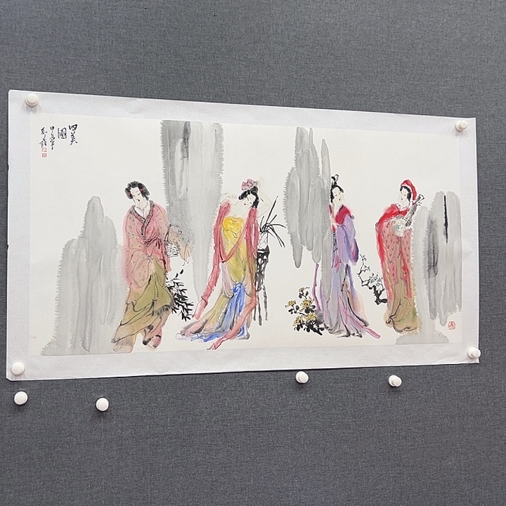 国画书画作品多次