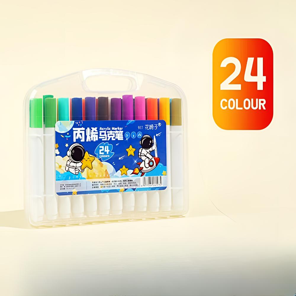 新疆包邮24色丙烯马克笔-花崎子911