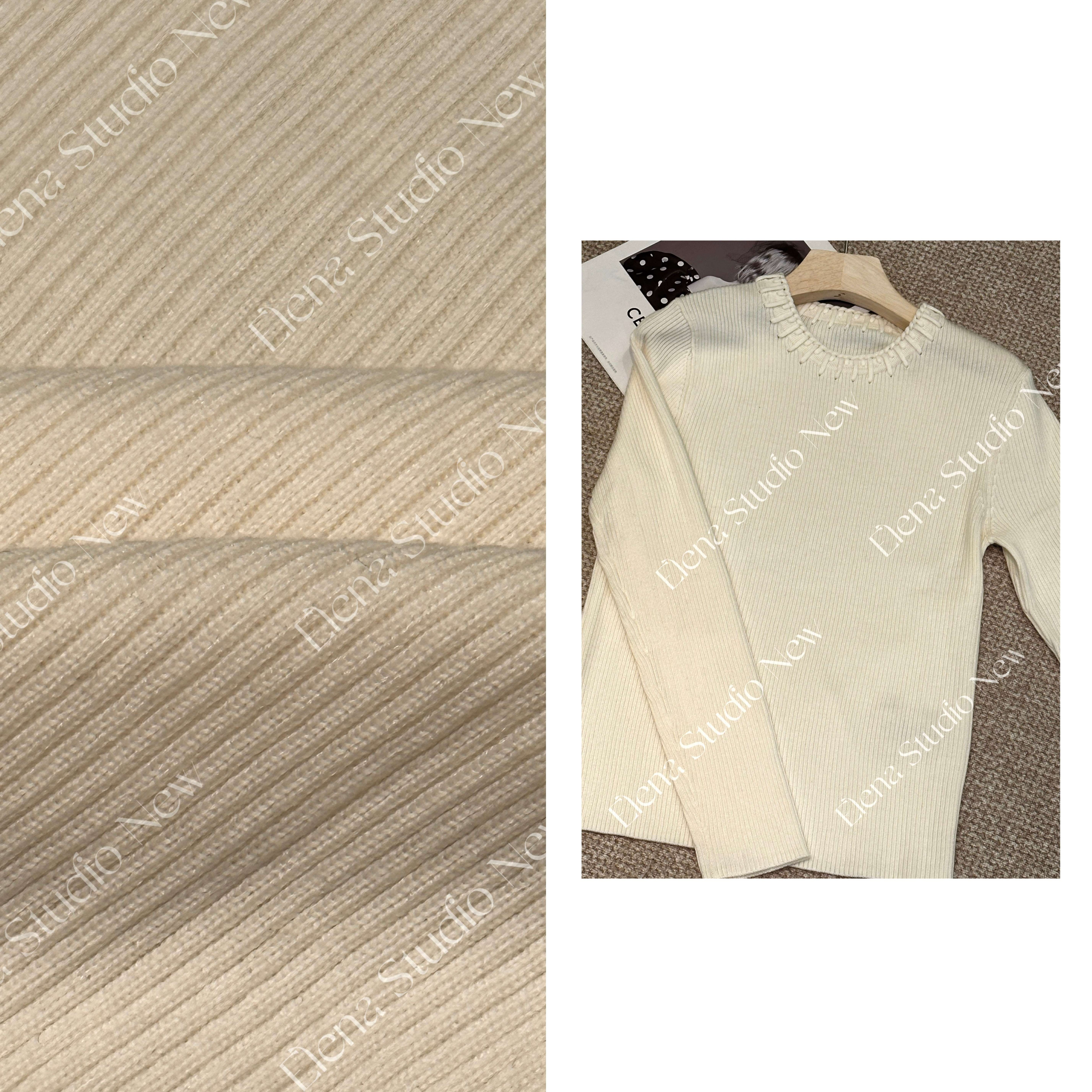 大甜甜【纯白热恋】设计感精致纯色高级气质女款宽松百搭毛衣