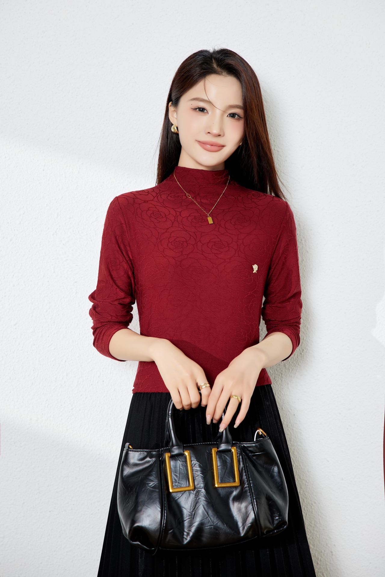 【工厂精品】女士打底衫24-8611
