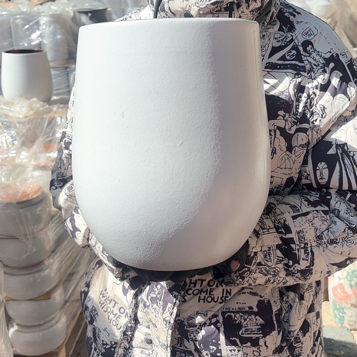 红陶白蛋壳口径21高度28