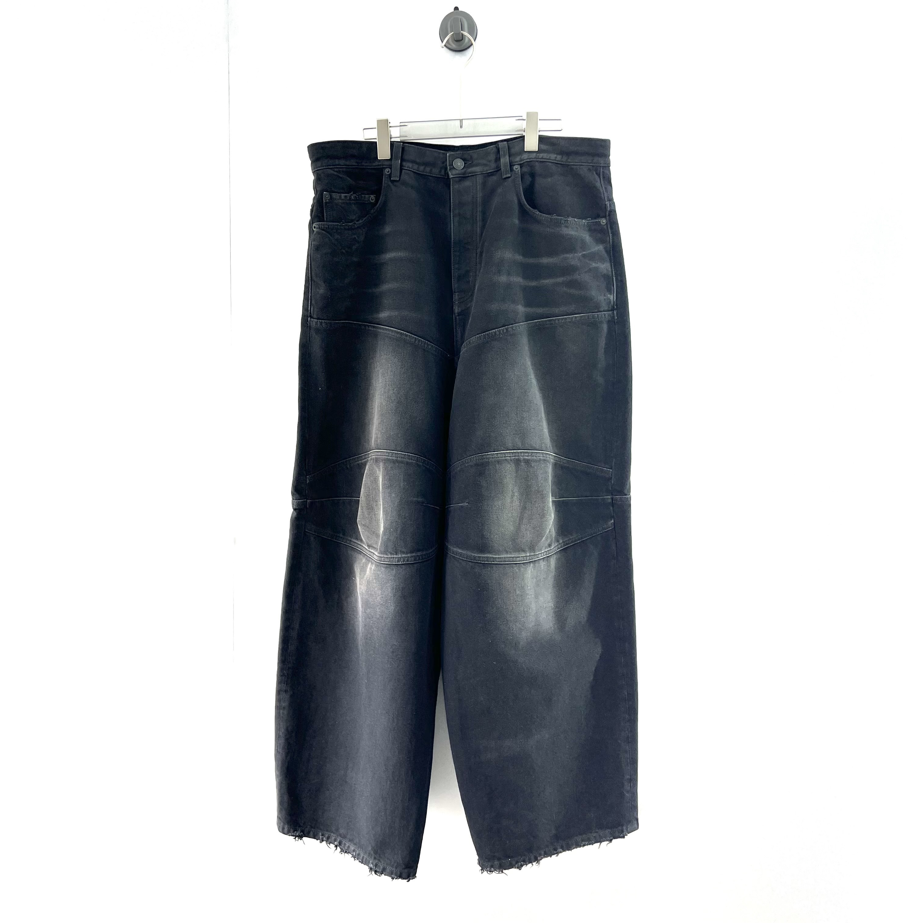 未使用 Balenciaga/巴黎世家 25黑色牛仔裤carti同款/L码（北京）