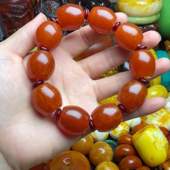 未镶嵌琥珀手串蜜蜡