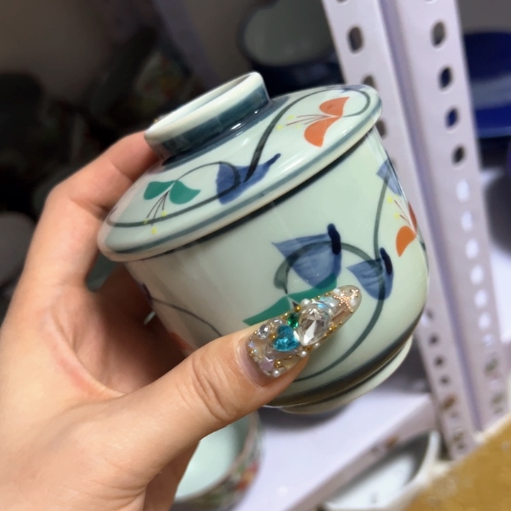 盖碗瓷器直播放漏中