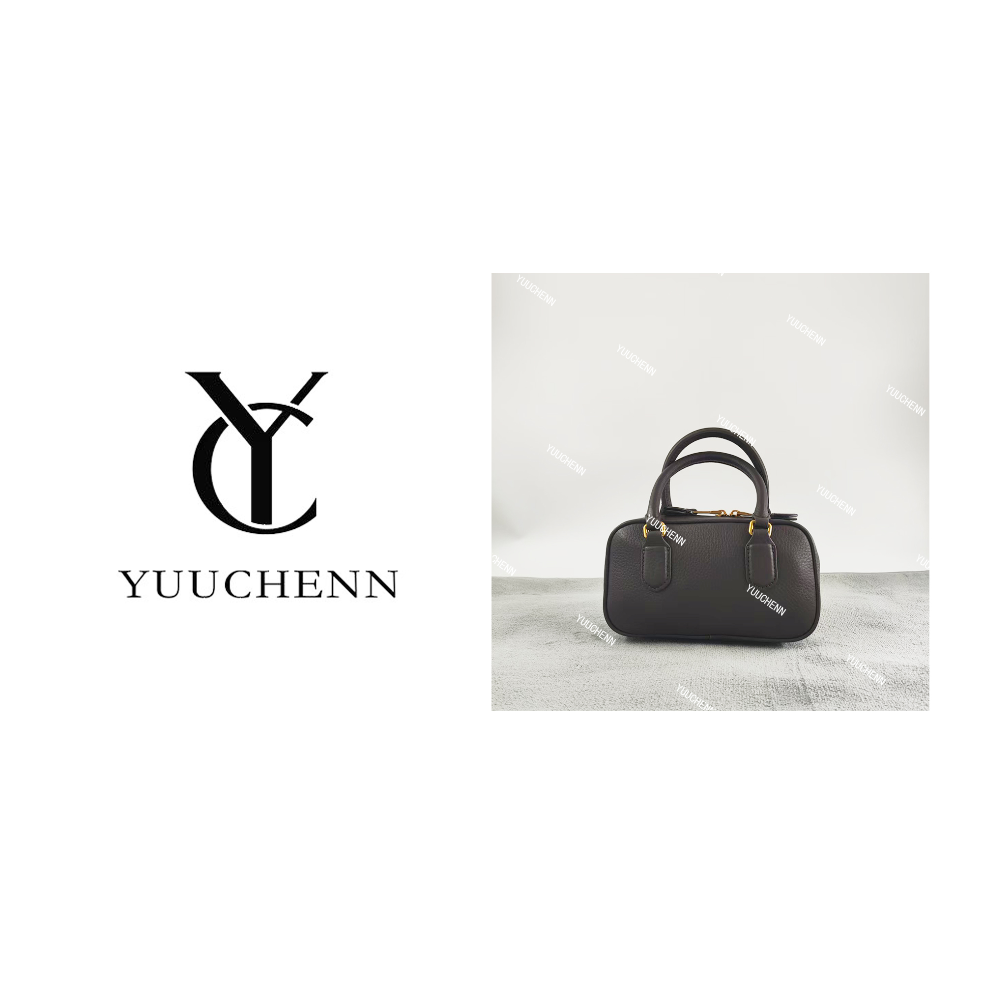 YUUCHENN/20cm原创设计高定真皮包 HH4717