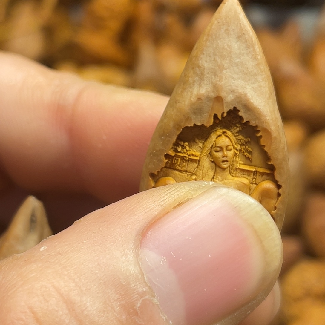 橄榄核手串/手链包衣美女916