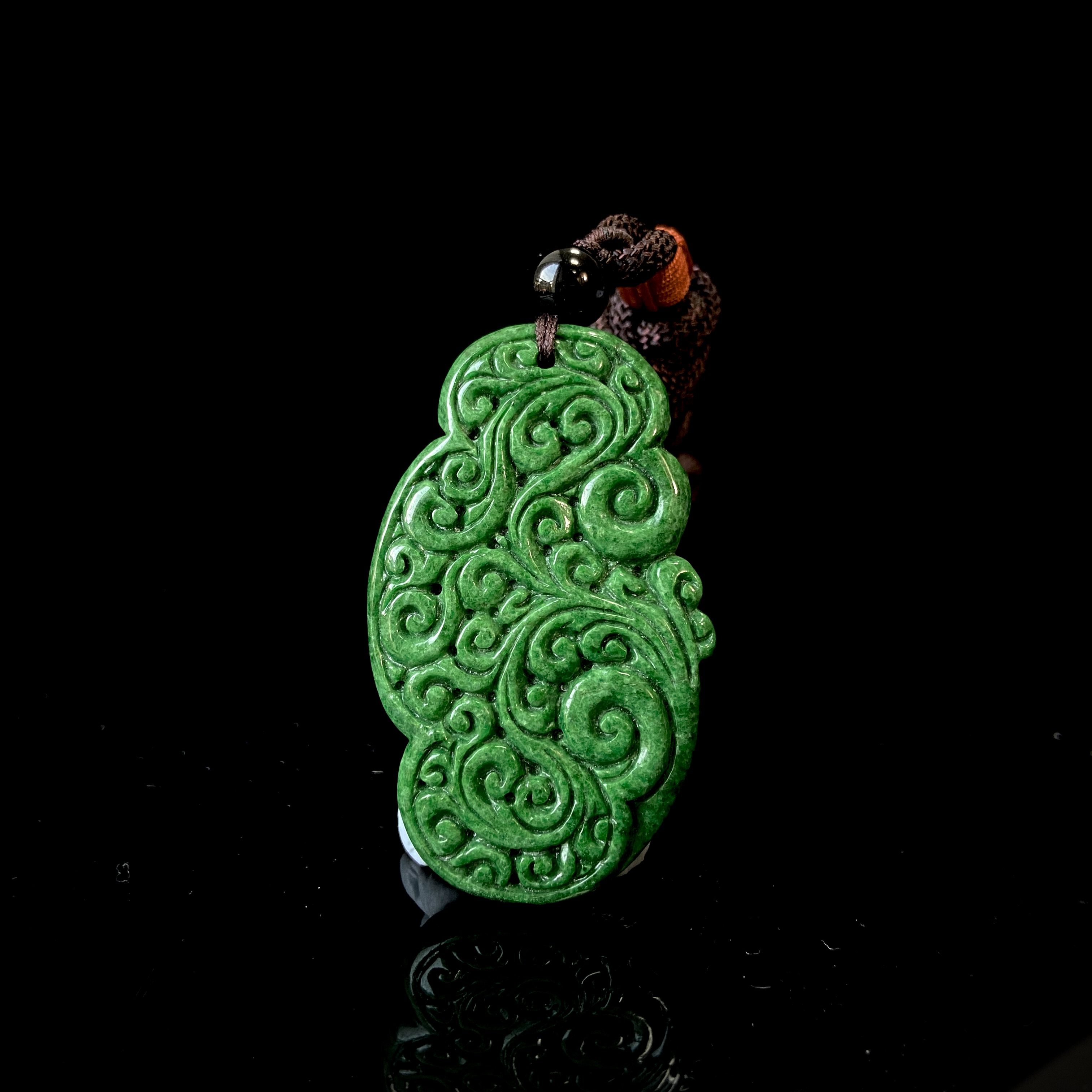 SP1630-3翡翠雕花吊坠