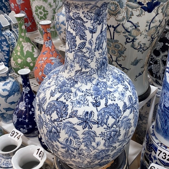 【闪购商品】摆件好**息青花瓷花瓶微瑕花瓶摆件