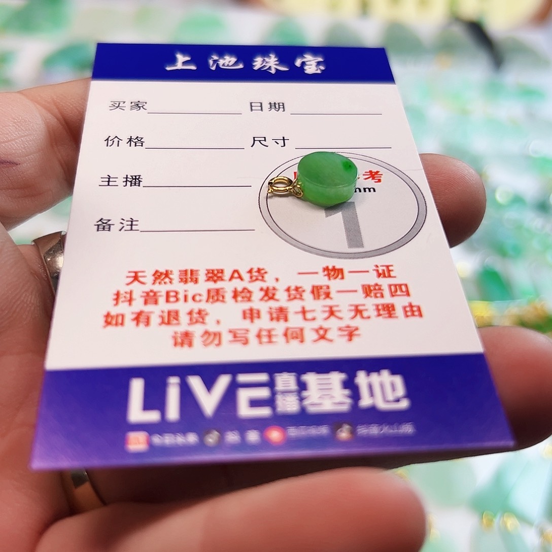 翡翠18K金镶嵌颈饰表*翡翠