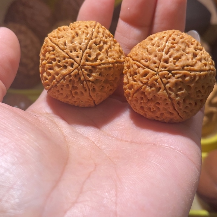 桃核把件五瓣金刚菩提