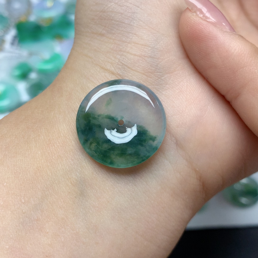 颈饰未镶嵌翡翠天然缅甸a货翡翠百元以上9元证书费自理