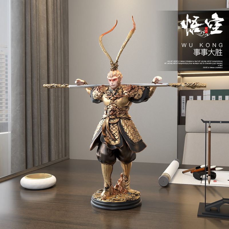 创意斗战胜佛孙悟空桌面摆件客厅玄关办公室齐天大圣手办装饰摆设