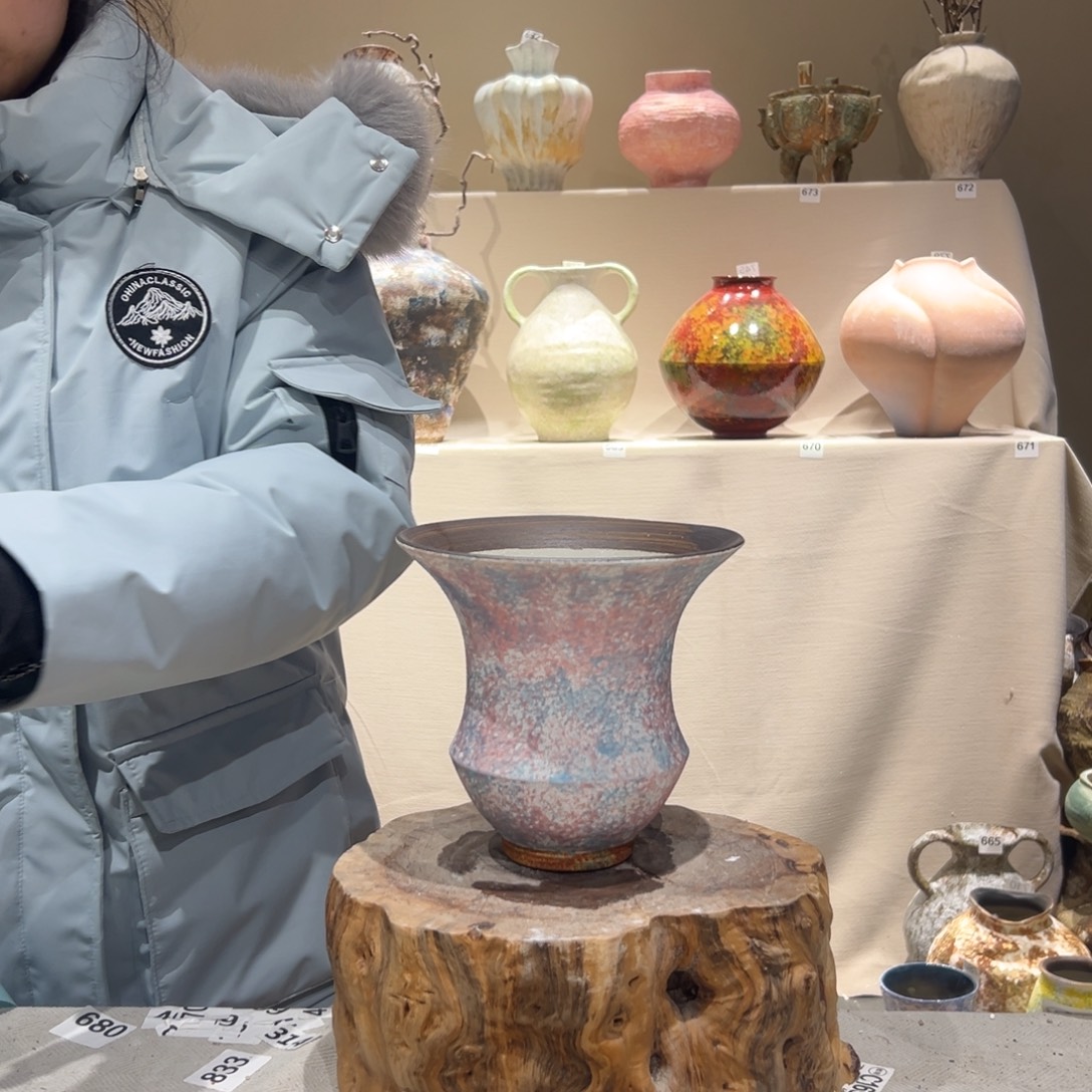 景德镇高温陶瓷花瓶摆件790花瓶摆件