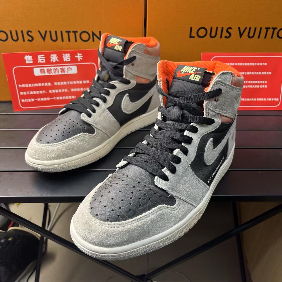 95新 MM6 95新杰/42.5码/AJ1 灰麂皮 