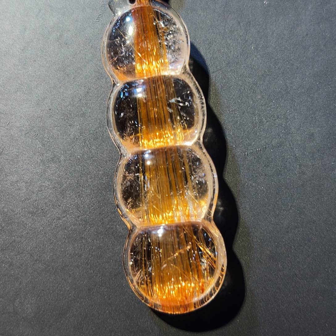 未镶嵌颈饰发晶吊坠