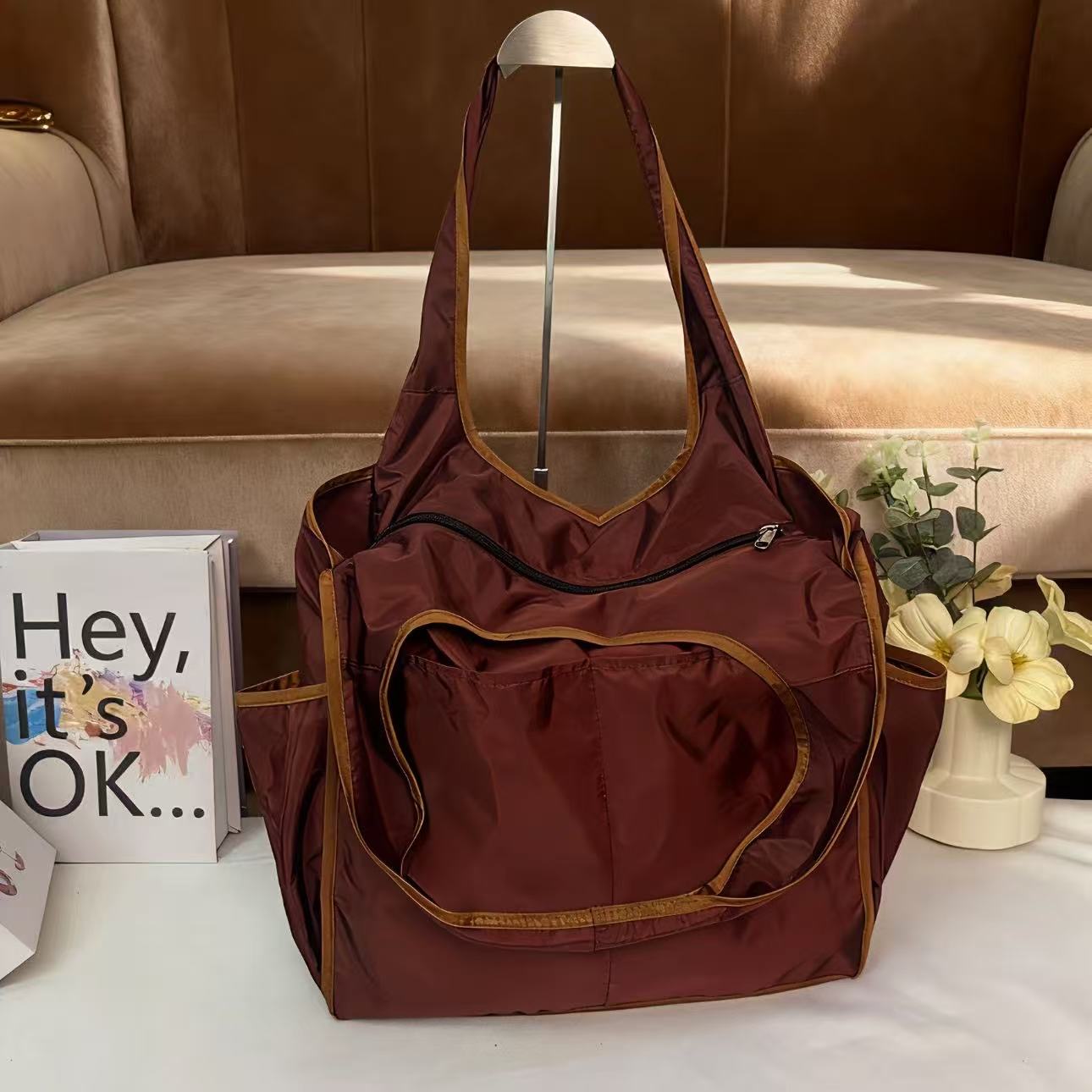 [38*38*14]韩版拉链款7个口袋购物收纳袋