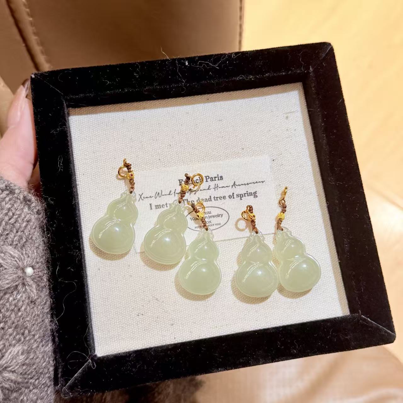 晶挖挖天然冰晴和田玉葫芦吊坠（温润清泉）百搭  2331多样性发一