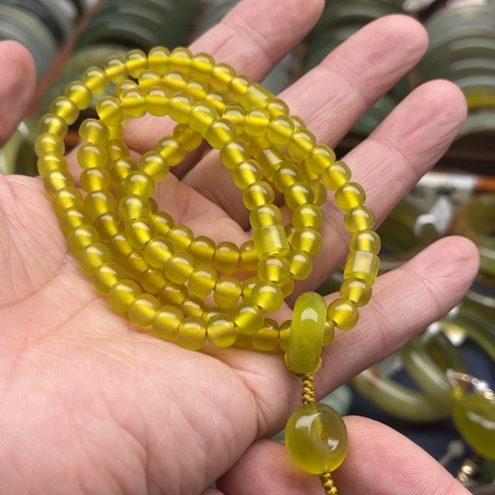 蛇纹石玉手链未镶嵌