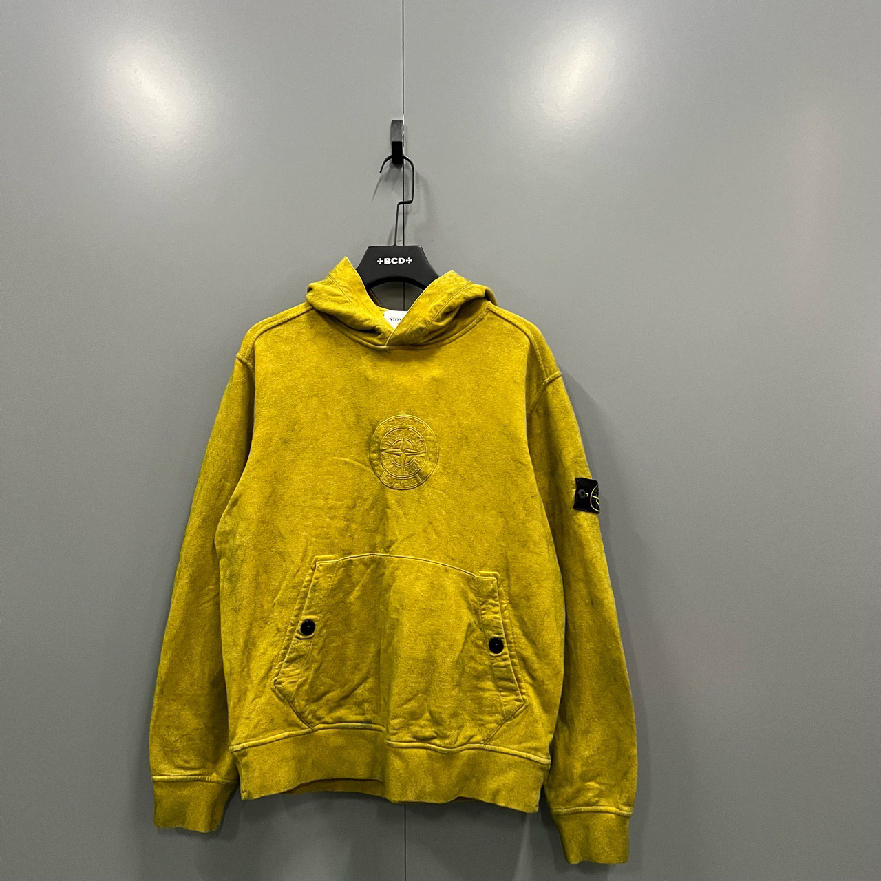 99新 STONE ISLAND SINCE/石岛 袖标帽衫 M码