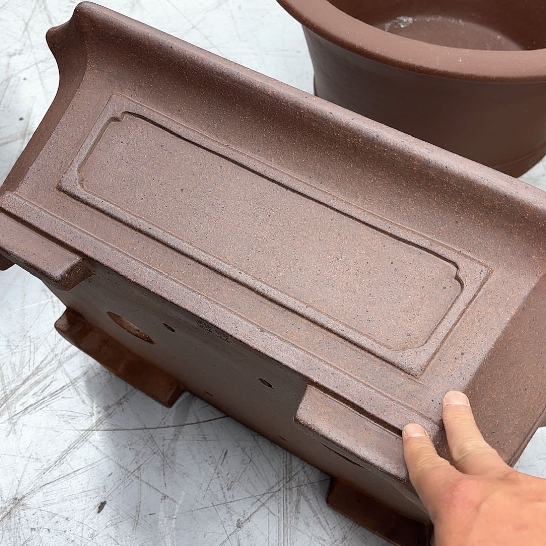 紫砂花盆二*手紫砂的颜色很好看