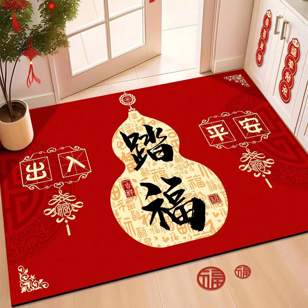 硅藻泥喜庆厨房红门硅藻泥吸水地垫地垫