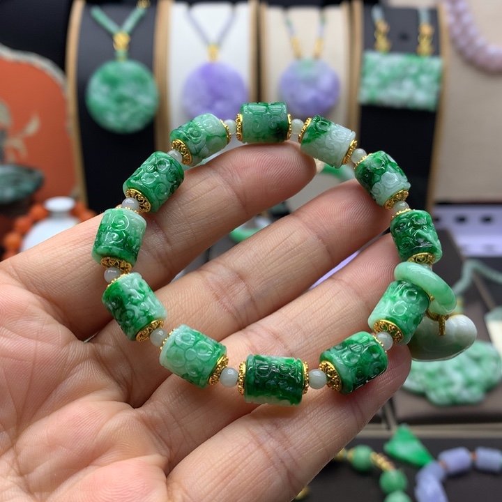 翡翠未镶嵌手链手链