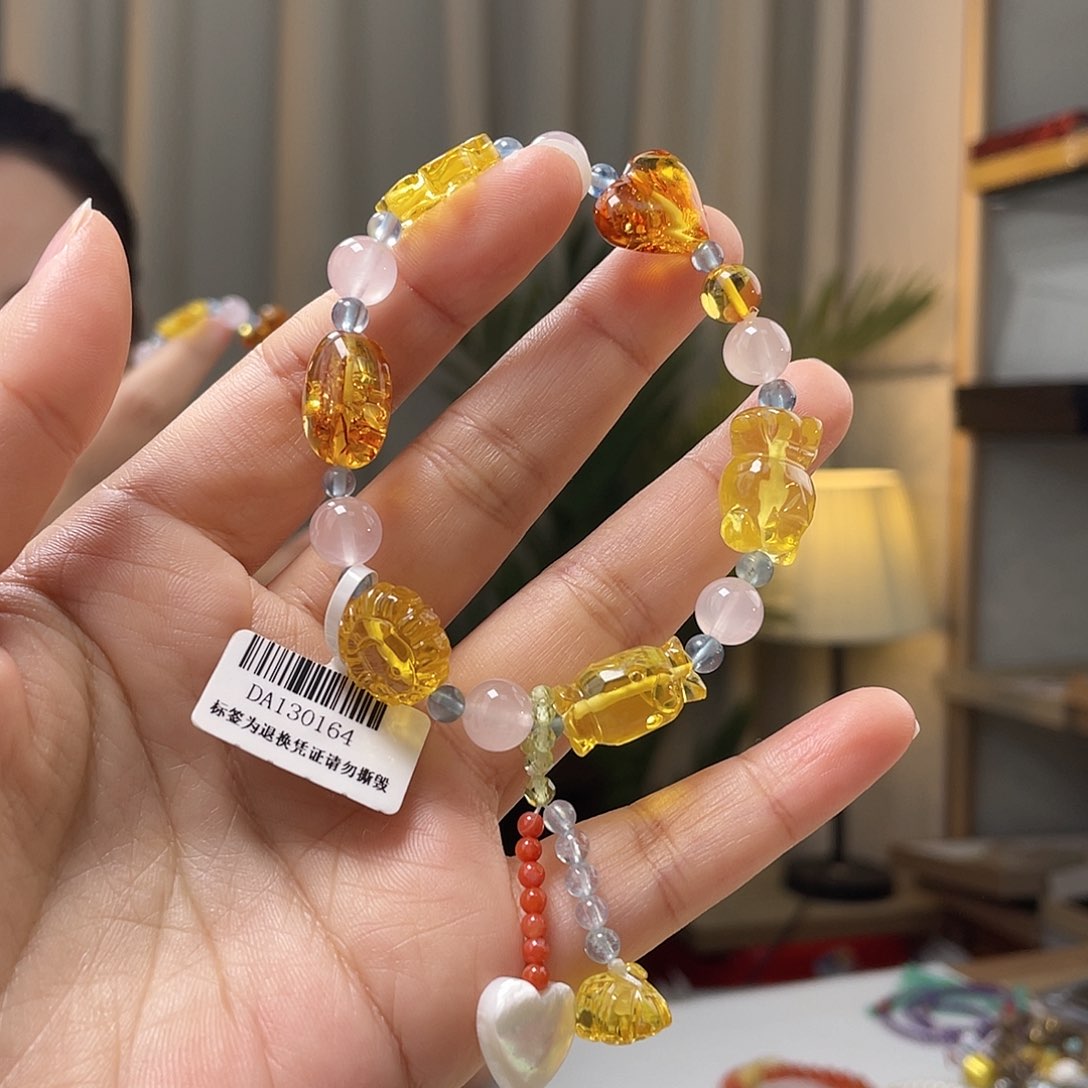 琥珀手链未镶嵌琥珀手串