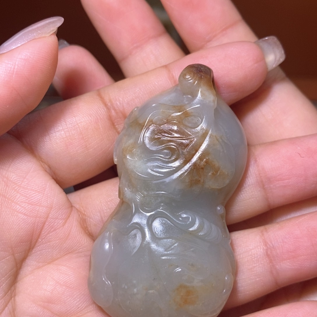 和田玉挂件未镶嵌农**歌