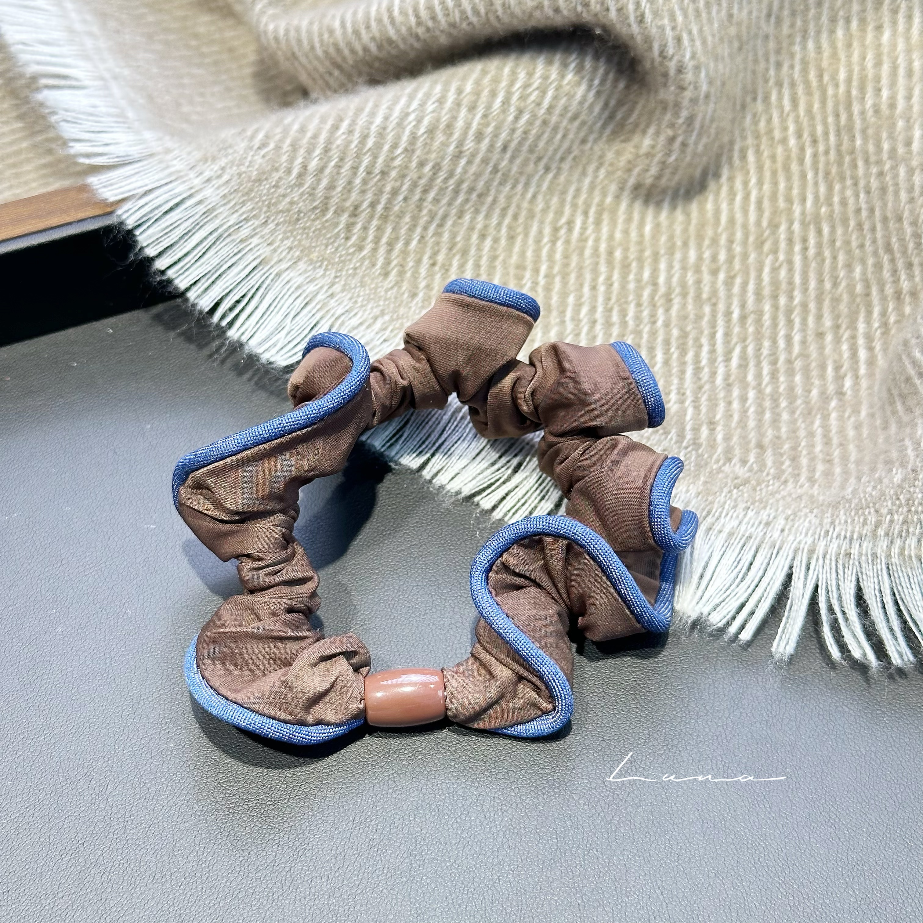 高级感气质冰丝发圈头绳简约发饰头花