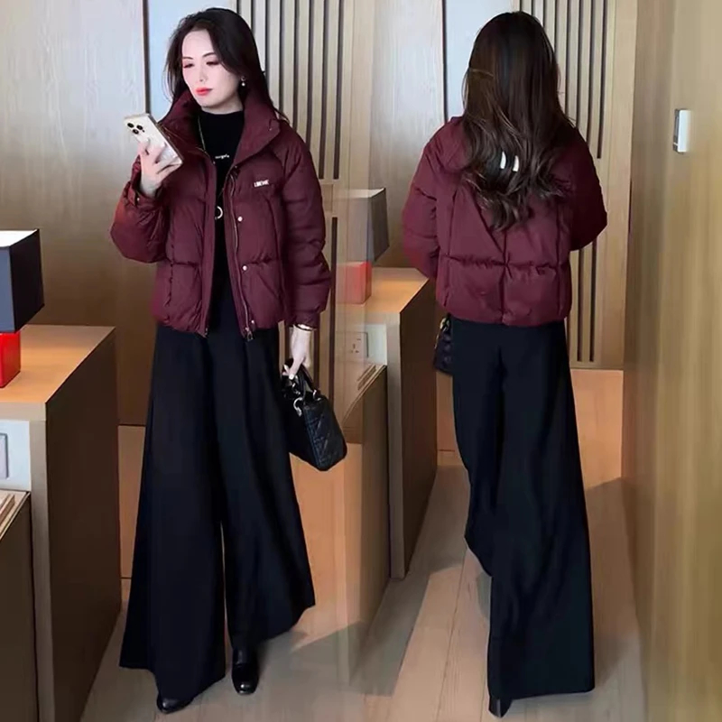 小个子加厚短款棉衣女士冬季新款时尚洋气面包服气质保暖棉服